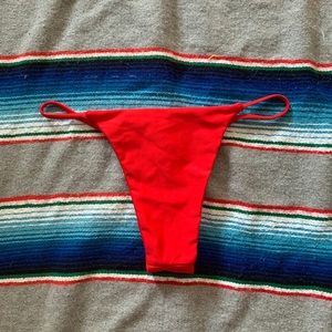 RED CHEEKY SWIMSUIT BOTTOMS